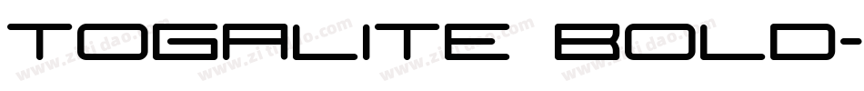 togalite bold字体转换